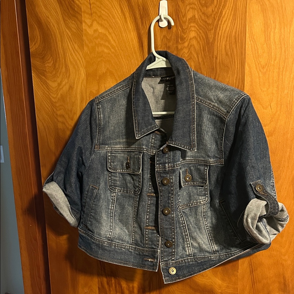 Lane Bryant Denim Cropped Jacket